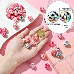 50 шт. акриловые бусины с УФ-покрытием&nbsp;MACR-CJ0001-99