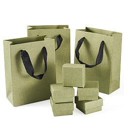 5 boîte de présentation carrée en papier pour bijoux&nbsp;CON-TA0001-39A-01