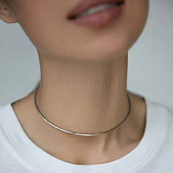 925 серебряное ожерелье с геометрическим кругом для женщин RI5371