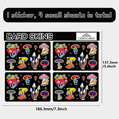 ПВХ пластиковые водонепроницаемые наклейки для карт DIY-WH0432-069