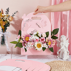 Schmetterlings-Blumenboxen aus Papier&nbsp;LS-CON-WH0001-62B-01