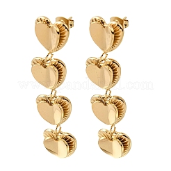 Pendientes de borla de acero inoxidable 304&nbsp;EJEW-D362-08G