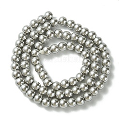 Экологичные нити жемчужных бусин из окрашенного стекла&nbsp;LS-HY-A008-6mm-RB035