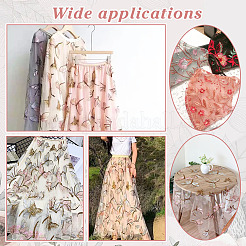 2 Yards Pailletten-Organza-Stoffe&nbsp;DIY-GA0007-73A