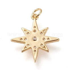 Латунные микропаве прозрачные подвески с фианитом&nbsp;ZIRC-L098-014G