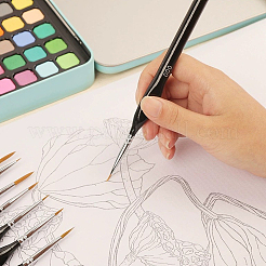 8 шт. 4 стиля тонких кистей для рисования подводкой AJEW-DJ0002-40