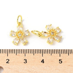 Латунные микро проложить кубического циркония подвески KK-U067-03G-04