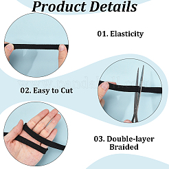 20 ярд полиэстеровых сменных шнурков&nbsp;AJEW-CY0001-93A