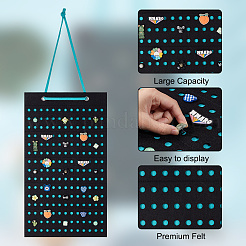 Войлочный подвесной органайзер для волос с когтями для женщин и девочек&nbsp;LS-AJEW-WH0347-71