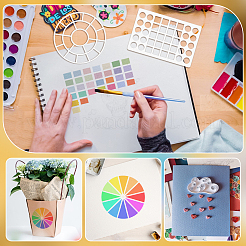 4 Stück Acryl-Aquarell-Malvorlage in 2 Stilen&nbsp;DIY-BC0017-15