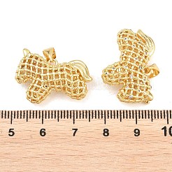 Messing micro pave klare zirkonia anhänger&nbsp;ZIRC-F148-03G