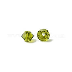 プレシオサ®クリスタルビーズ  チェコクリスタル  双円錐形(451 69 302 ロンデル)  50230 オリビン  3mm  穴：0.8mm&nbsp;X-PRC-BA3-50230