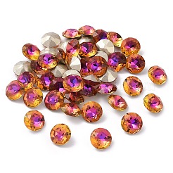 Заостренные задние и задние боковые кабошоны из стразного стекла RGLA-J012-10mm-001VB