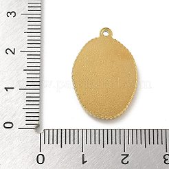 Подвески из нержавеющей стали 304 со стразами&nbsp;STAS-I322-37G-01