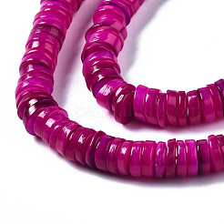 Нити бусин из натуральных пресноводных ракушек SHEL-Q024-001F