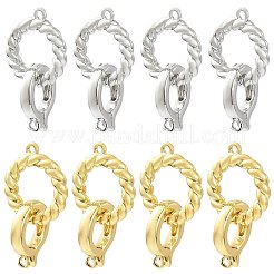 8 Stück Messing-Faltverschlüsse&nbsp;KK-FS0002-19P