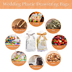 20 шт. 2-цветные прямоугольные пластиковые подарочные пакеты для конфет ABAG-TA0001-35