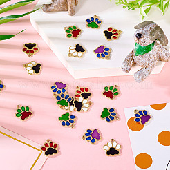 30шт 5 цвета сплава эмалевые подвески&nbsp;FIND-TA0006-07