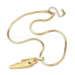 Кулон в виде человеческого лица из нержавеющей стали 304&nbsp;NJEW-K303-01A-G