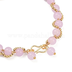 Браслеты из круглых бусин из искусственного нефрита&nbsp;BJEW-JB12050-03