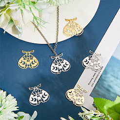 8 шт. 2-цветное ионное покрытие (IP) 201 подвески из нержавеющей стали STAS-DC0011-08