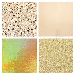8 Stück 4 Farben Kunstlederstoffe&nbsp;DIY-CL0001-74B