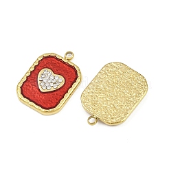 Подвески из нержавеющей стали 304 со стразами STAS-P415-27G