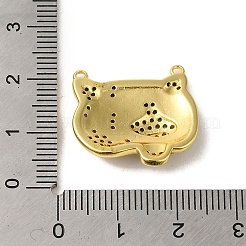 Micro pavé de zircone cubique en laiton avec pendentifs en émail&nbsp;KK-R162-034B-G-1