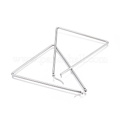 Серьги-кольца из нержавеющей стали 201&nbsp;LS-EJEW-A052-26B