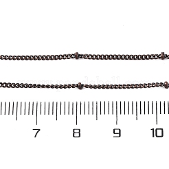 Латунные спутниковые цепочки ожерелья для женщин NJEW-D302-70R