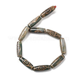 Тибетского стиля бусы дзи TDZI-E004-01