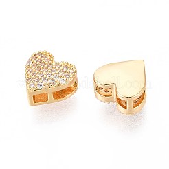 Латунные микропаве из прозрачного кубического циркония KK-T071-26G