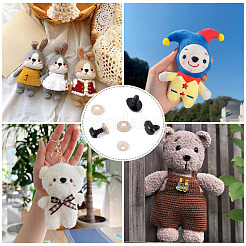 プラスチック製の鼻の工芸品  diyの人形のおもちゃアクセサリー  ブラック&nbsp;DIY-TA0001-32