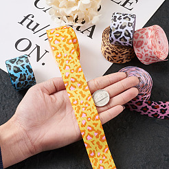 Ленты в рубчик с леопардовым принтом OCOR-TA0001-25