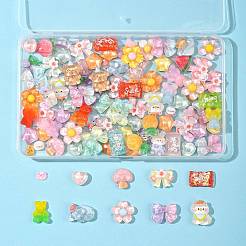 Кабошоны из полупрозрачной смолы RESI-FS0002-34