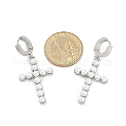 Серьги-кольца из нержавеющей стали 304 EJEW-A119-08P