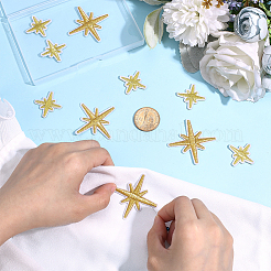 80 шт. 2 стиля полиэстеровая компьютерная вышивка звезда нашивки утюгом/пришиванием&nbsp;PATC-ME0001-17A