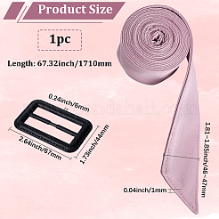 Завязать узел на пояс из полиэстера с пластиковой пряжкой AJEW-WH20002-10F