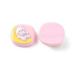 Cabochons en résine de dessin animé mignon opaque&nbsp;LS-CRES-O006-06B