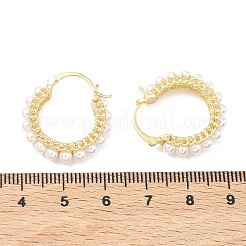 Латунные серьги обруча&nbsp;EJEW-C181-10G