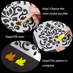 Сердечная тема пластиковый рисунок трафареты шаблоны DIY-GF0001-07