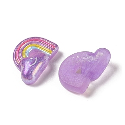 Кабошоны из смолы с блестками&nbsp;LS-RESI-H163-07D