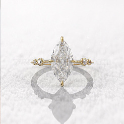 Латунные кольца на палец с фианитом и паве FS-WG1A7FF-07