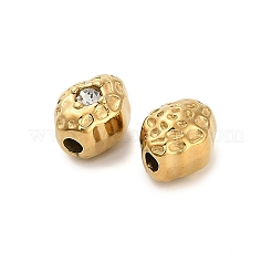 Бусина из нержавеющей стали 304 со стразами STAS-U047-08G