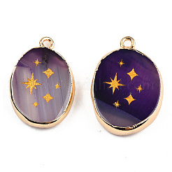 Природные подвески агат G-N326-155F