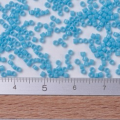 MIYUKIデリカビーズ小  シリンダー  日本製シードビーズ  15/0  （dbs0725)不透明なターコイズブルー  1.1x1.3mm  穴：0.7mm  約175000個/袋  50 G /袋&nbsp;SEED-X0054-DBS0725