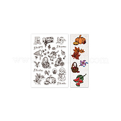 ПВХ-штампы на тему четырех времен года DIY-WH0582-0023