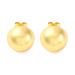 Полукруглые серьги-гвоздики из нержавеющей стали 304&nbsp;LS-EJEW-A125-80B-G