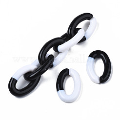 Двухцветные непрозрачные акриловые кольца&nbsp;OACR-S038-035