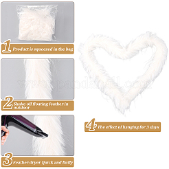 Волокнистый верх для украшенных вручную аксессуаров из искусственной шерсти&nbsp;FIND-WH20003-98C